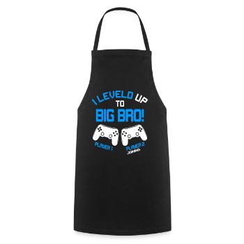 Finally Big Bro - Video Games Gaming Brother - Cooking Apron - black - Front - AI Model Male 185 dark (185cm)