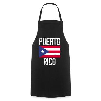 Puerto Rico - Tablier de cuisine - noir - Devant - AI Model Male 185 dark (185cm)