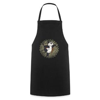 Funny Yoga Saying as a Gift - Cooking Apron - black - Front - AI Model Male 185 dark (185cm)