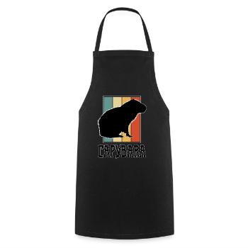 Water Pig Capybara Rodent Capibara Lover - Cooking Apron - black - Front - AI Model Male 185 dark (185cm)
