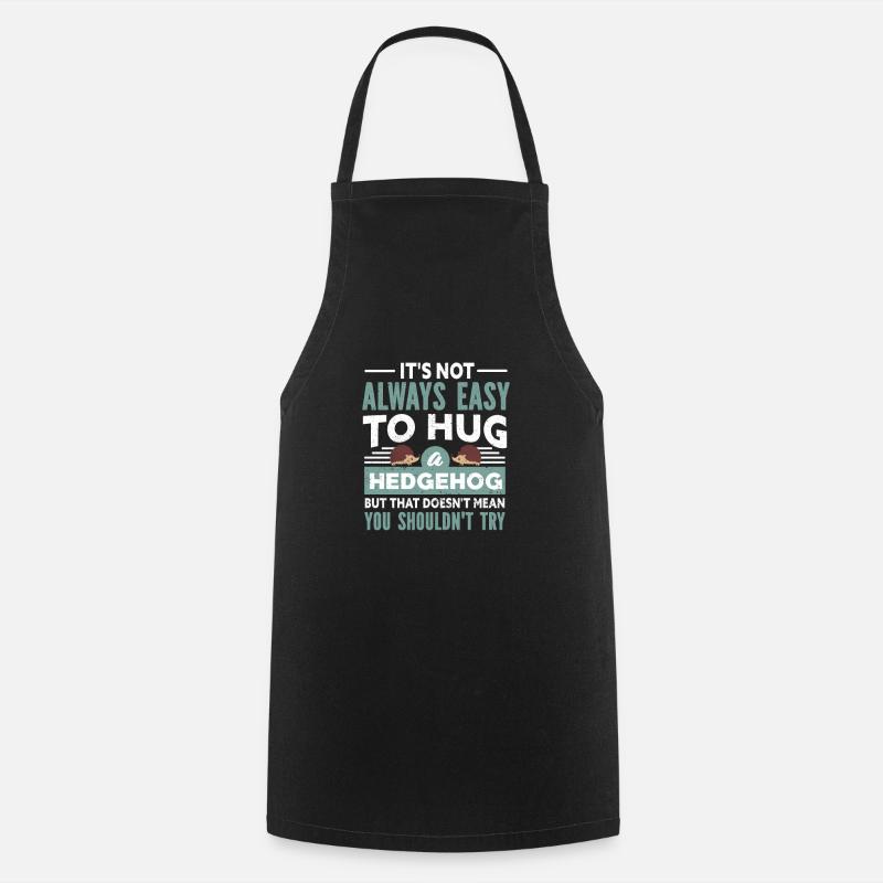 Hedgehog - Cooking Apron - black