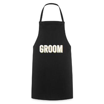 Groom - Kochschürze - Schwarz - Vorne - AI Model Male 185 dark (185cm)