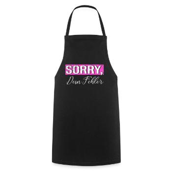 Désolé ironie sort Drôle de sarcasme - Tablier de cuisine - noir - Devant - AI Model Male 185 dark (185cm)