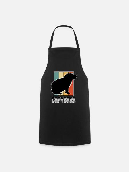 Nagetier Wasserschwein Capybara Capibara Liebhaber - Kochschürze - Schwarz
