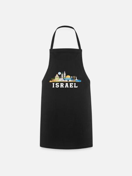 Israël - Tablier de cuisine - noir