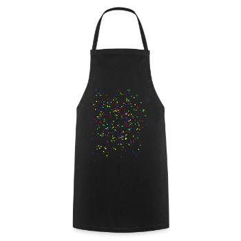Confetti Colorful - Cooking Apron - black - Front - AI Model Male 185 dark (185cm)