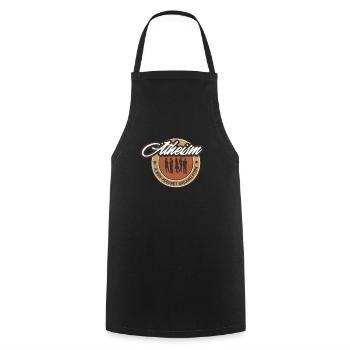 Atheism A NonProphet Organization for an Atheist - Cooking Apron - black - Front - AI Model Male 185 dark (185cm)