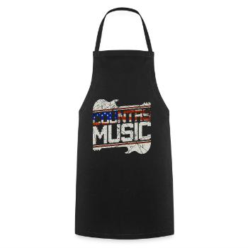 Country Music America - Cooking Apron - black - Front - AI Model Male 185 dark (185cm)