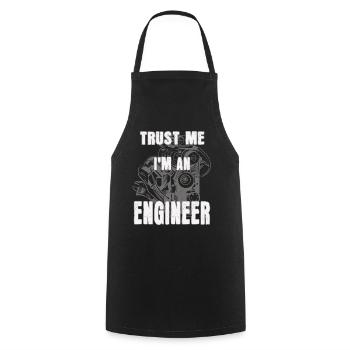 I’m an engineer - Tablier de cuisine - noir - Devant - AI Model Male 185 dark (185cm)