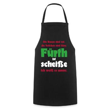 Antifü anti Fürth gegen Fürth Fussball Fan Spass - Kochschürze - Schwarz - Vorne - AI Model Male 185 dark (185cm)