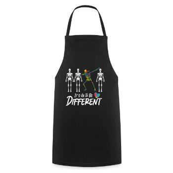 Autism Awareness - Cooking Apron - black - Front - AI Model Male 185 dark (185cm)