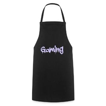 gaming - Kochschürze - Schwarz - Vorne - AI Model Male 185 dark (185cm)