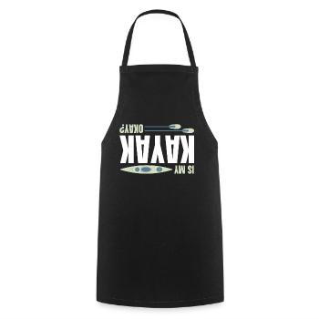 Kajak - Tablier de cuisine - noir - Devant - AI Model Male 185 dark (185cm)
