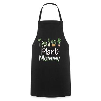 Plant Mommy Funny Houseplant Mom - Cooking Apron - black - Front - AI Model Male 185 dark (185cm)