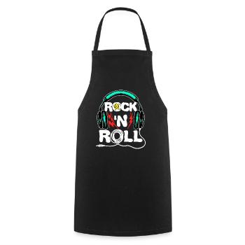 Cool Headset Funny Saying - Cooking Apron - black - Front - AI Model Male 185 dark (185cm)