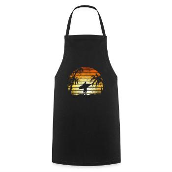 surfer - Cooking Apron - black - Front - AI Model Male 185 dark (185cm)