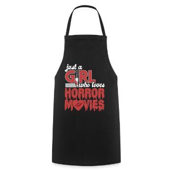 Horror Horrorfilm - Kochschürze - Schwarz - Vorne - AI Model Male 185 dark (185cm)