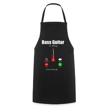 Bassist - Tablier de cuisine - noir - Devant - AI Model Male 185 dark (185cm)