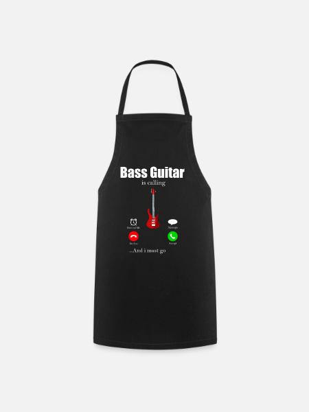 bassist - Keukenschort - zwart