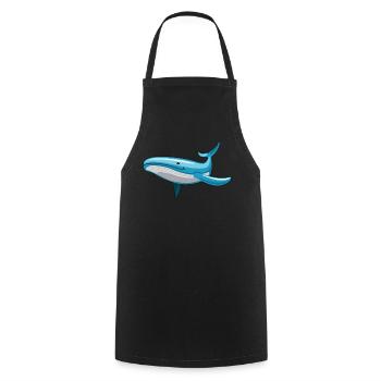 Wal Blauwal Delfin Niedliche Wale Meer Geschenk - Kochschürze - Schwarz - Vorne - AI Model Male 185 dark (185cm)