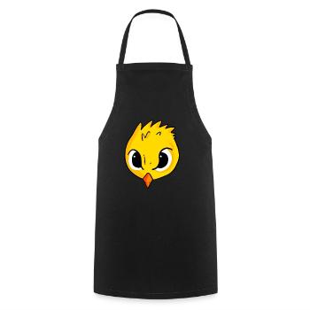 chick - Cooking Apron - black - Front - AI Model Male 185 dark (185cm)