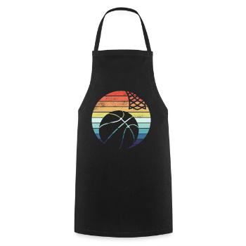 Basketball Basketballspieler - Kochschürze - Schwarz - Vorne - AI Model Male 185 dark (185cm)