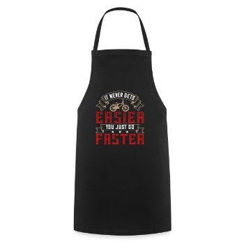 Funny Bike Cyclist Sayings Gift - Cooking Apron - black - Front - AI Model Male 185 dark (185cm)
