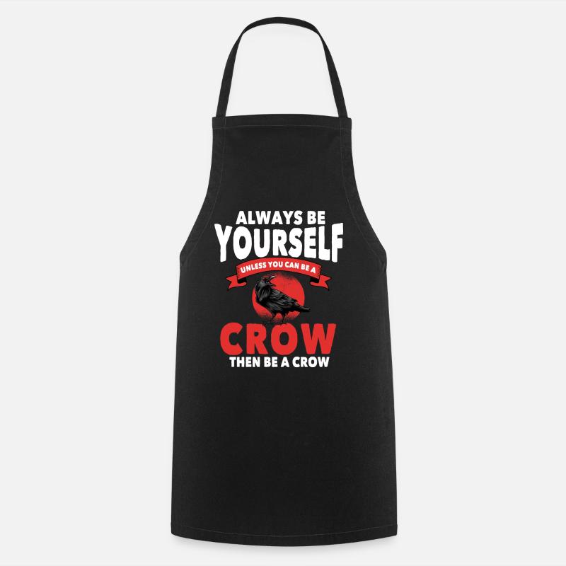 crow - Cooking Apron - black