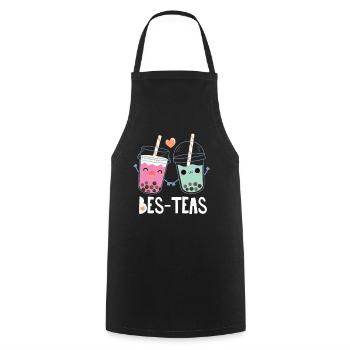Bubble Tea - Tablier de cuisine - noir - Devant - AI Model Male 185 dark (185cm)