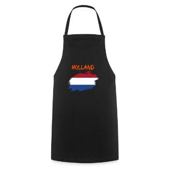Hollande Pays-Bas Drapeau drapeau - Tablier de cuisine - noir - Devant - AI Model Male 185 dark (185cm)
