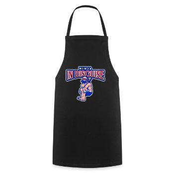 Ninja in disguise - Cooking Apron - black - Front - AI Model Male 185 dark (185cm)