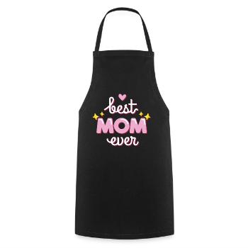 Fête des Mères cadeau meilleur maman cadeau de fête des mères - Tablier de cuisine - noir - Devant - AI Model Male 185 dark (185cm)