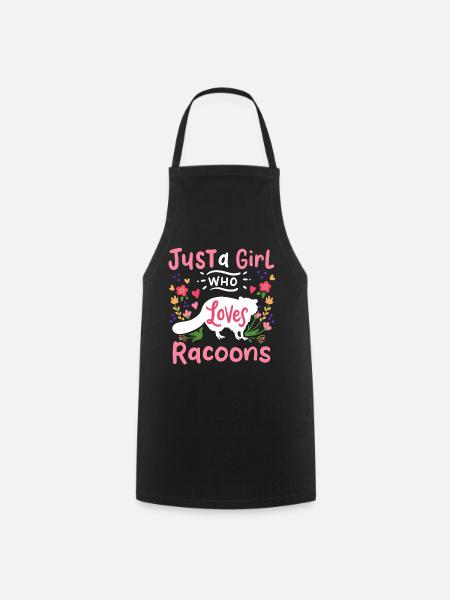 Raccoons Raccoon Lovers - Cooking Apron - black