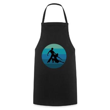 Latin Dancing Dance Couple Salsa - Cooking Apron - black - Front - AI Model Male 185 dark (185cm)