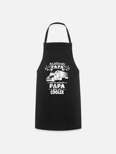 Camion-voyageur Papa - Camion routier routier - Tablier de cuisine - noir