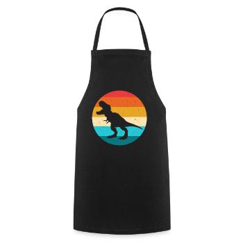 T-Rex - Tablier de cuisine - noir - Devant - AI Model Male 185 dark (185cm)