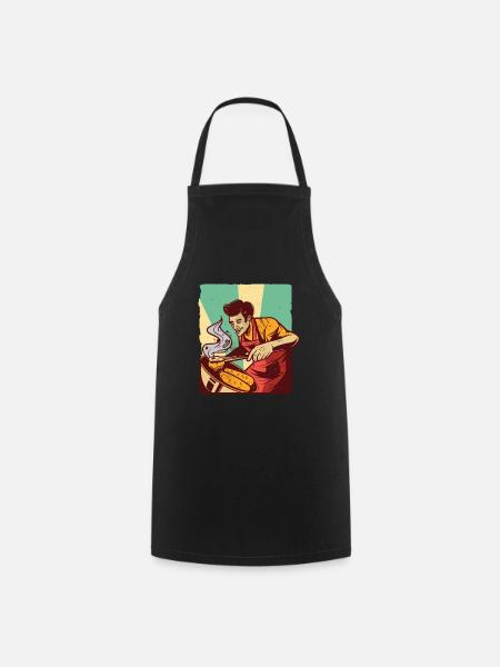 Barbecue homme Barbecue - Tablier de cuisine - noir
