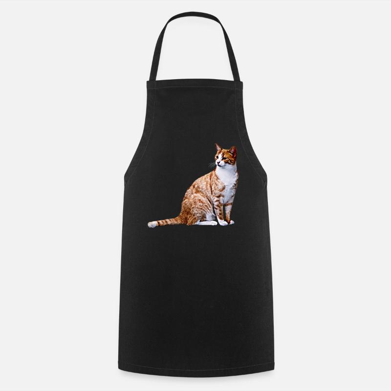 Katze Katzen Katze Cat Cats - Kochschürze - Schwarz