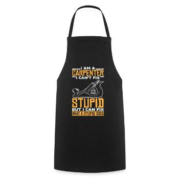 carpenter - Cooking Apron - black - Front - AI Model Male 185 dark (185cm)