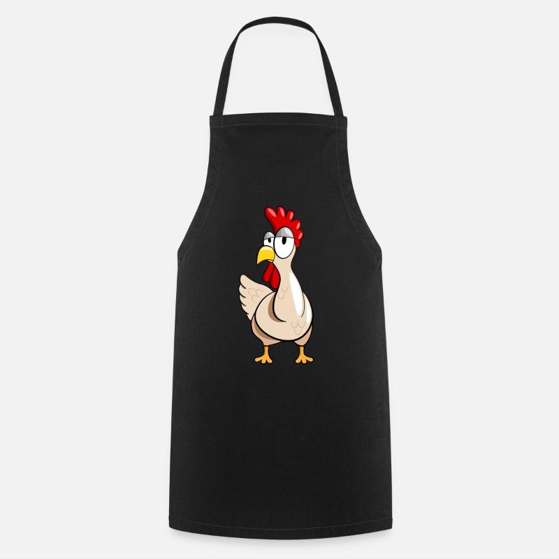 Funny Chicken Gift Chicken Chicken Keeping - Cooking Apron - black