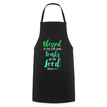 Foi, Liebe espérance religion Jésus Noël - Tablier de cuisine - noir - Devant - AI Model Male 185 dark (185cm)