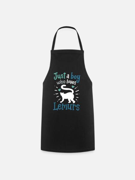 Lemur Lemur Lover - Cooking Apron - black