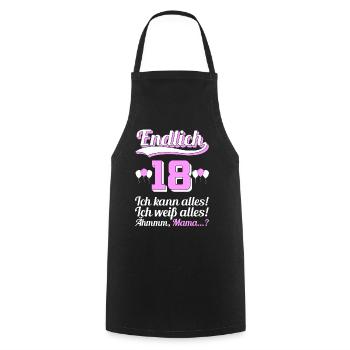 18. Geburtstag Lockdown lustiges Tochter Geschenk - Kochschürze - Schwarz - Vorne - AI Model Male 185 dark (185cm)