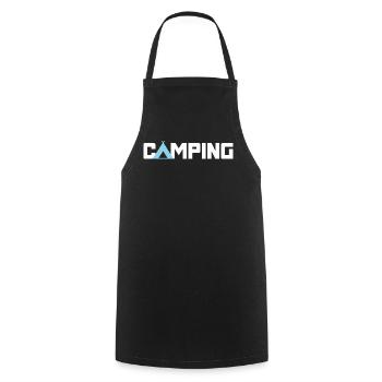 Camping tente vacances de camping-car amateur - Tablier de cuisine - noir - Devant - AI Model Male 185 dark (185cm)