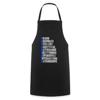 EMT paramedicparamedicparamedics - Cooking Apron - black - Front - AI Model Male 185 dark (185cm)