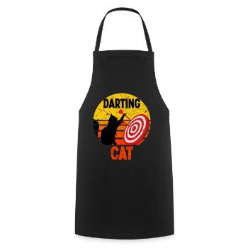 Fléchettes chat Fléchettes sport - Tablier de cuisine - noir - Devant - AI Model Male 185 dark (185cm)