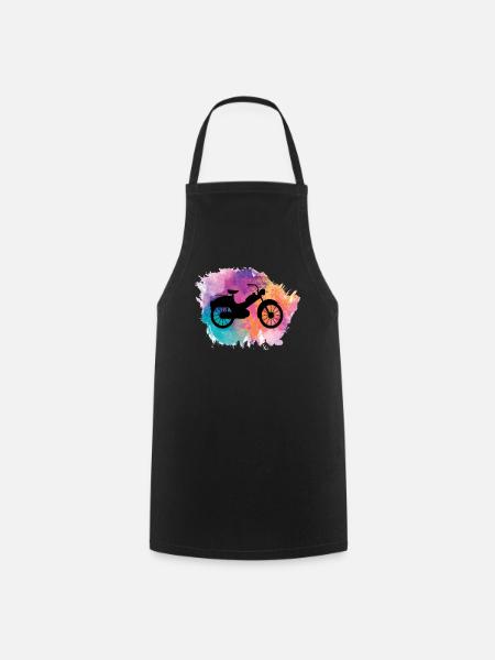 Moped Moped Moped Rider Moped Rider Mopeds Mokick - Cooking Apron - black