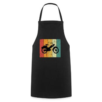 Moped Moped Moped Rider Moped Rider Mopeds Mokick - Cooking Apron - black - Front - AI Model Male 185 dark (185cm)