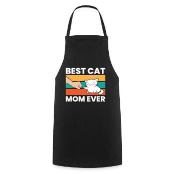 Beste Katzenmama aller Zeiten - Kochschürze - Schwarz - Vorne - AI Model Male 185 dark (185cm)
