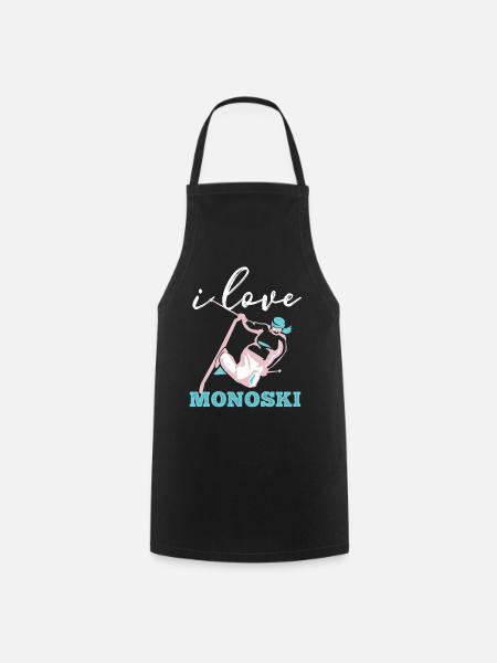 Monoski Idée cadeau Cadeau Monoski Monoski Monosk - Tablier de cuisine - noir